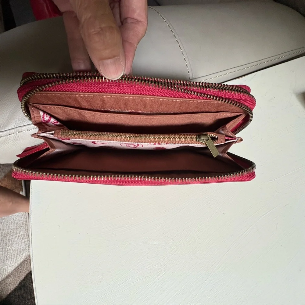 Red Leather Wallet - Picture 3 of 5